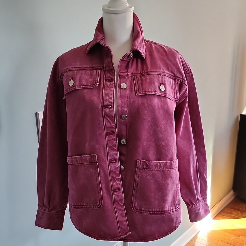 🌷SALE🌷#SHACKET🌷Women's Pink Denim Jacket